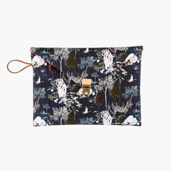 Pochette foncée grand format - ligne Ménagerie Royale