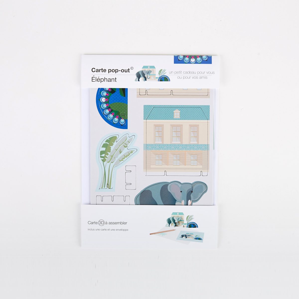 Carte Pop out Ménagerie du Roi - Eléphant