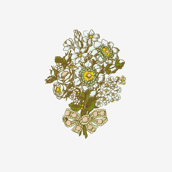 Patch brodé thermocollant Bouquet 