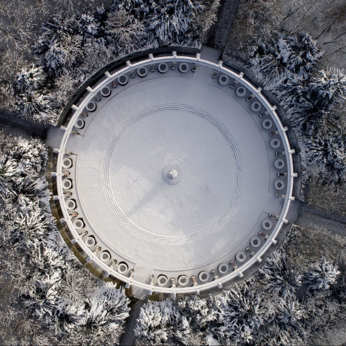 Le Bosquet de la Colonnade vu du ciel par Thomas Garnier