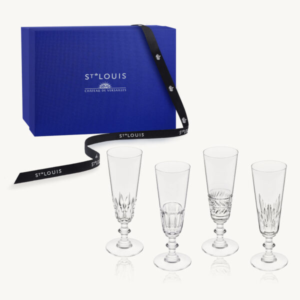 62061000_Galerie Royale_Set of 4 Champagne Flute Queens Hall_beige