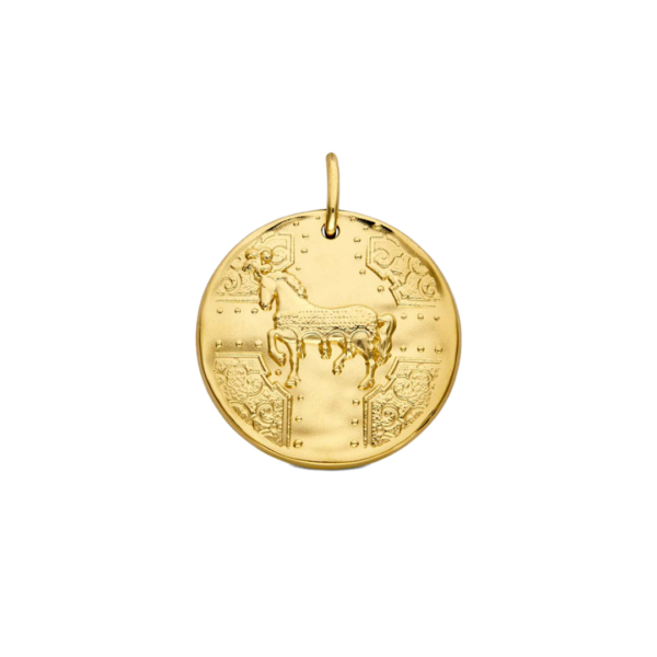 Médaille-cheval-vermeil-face